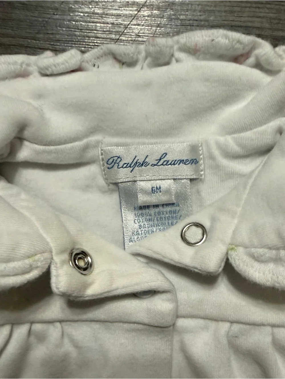 Ralph Lauren Baby Girl Outfits 6M & 12M Pink Dress Ruffle Romper Set